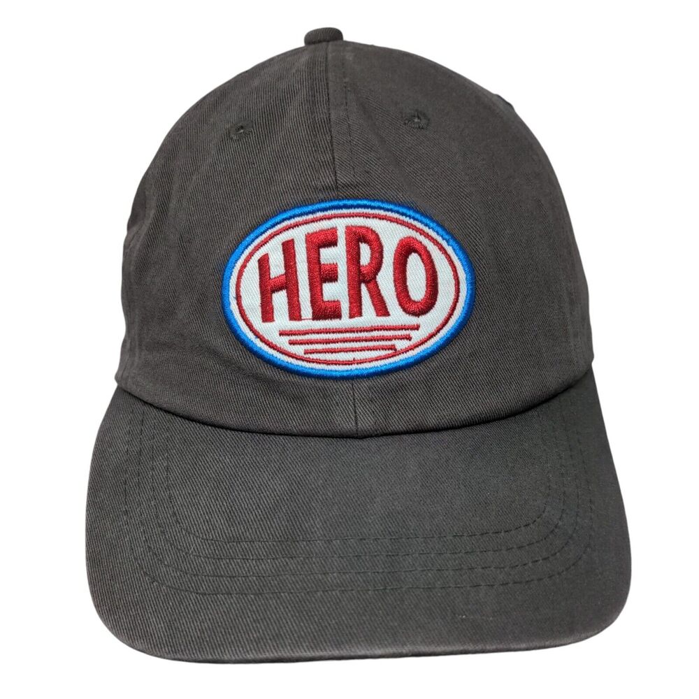 Hero Slideback Hat Gray One Size Solid Embroidere… - image 1
